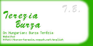 terezia burza business card